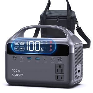 Portable Power Station 300W (600W Surge), 192Wh (60,000mAh) Solar Generator