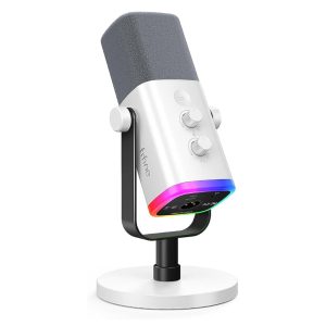 FIFINE XLR/USB Gaming Microphone for Streaming Podcasting