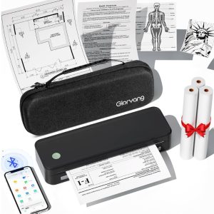 Inkless Portable Printer for Travel, Wireless Thermal Printer