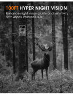 Trail Camera WiFi 4K 64MP with 64GB Memory Card 8 Batteries - Image 6