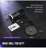 FIFINE USB/XLR Dynamic Microphone for Podcast Recording - Image 4