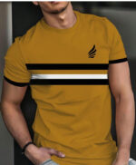 Men's 'Elegant Striped Men's T-Shirt Short Sleeve Crew Neck