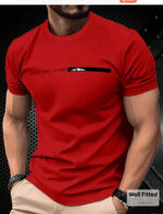 Manfinity Homme Men's Slim Fit Letter Print Round Neck Short Sleeve - Image 11