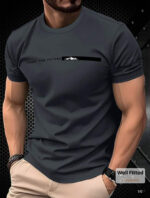 Manfinity Homme Men's Slim Fit Letter Print Round Neck Short Sleeve - Image 18